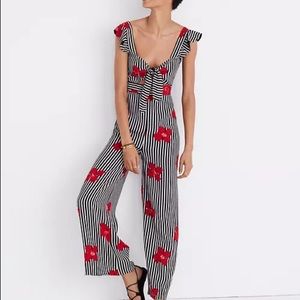 Madewell plumeria cutout jumpsuit